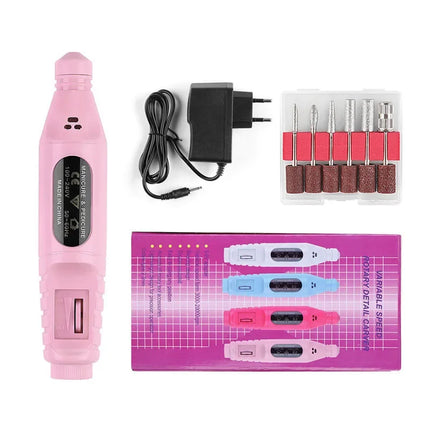 Pen‑Form Manicure Pedicure Grinding Machine Compact Electric Nail Polisher Drill For Daily Nail Grooming And Diy Hand‑Made Nail Creation