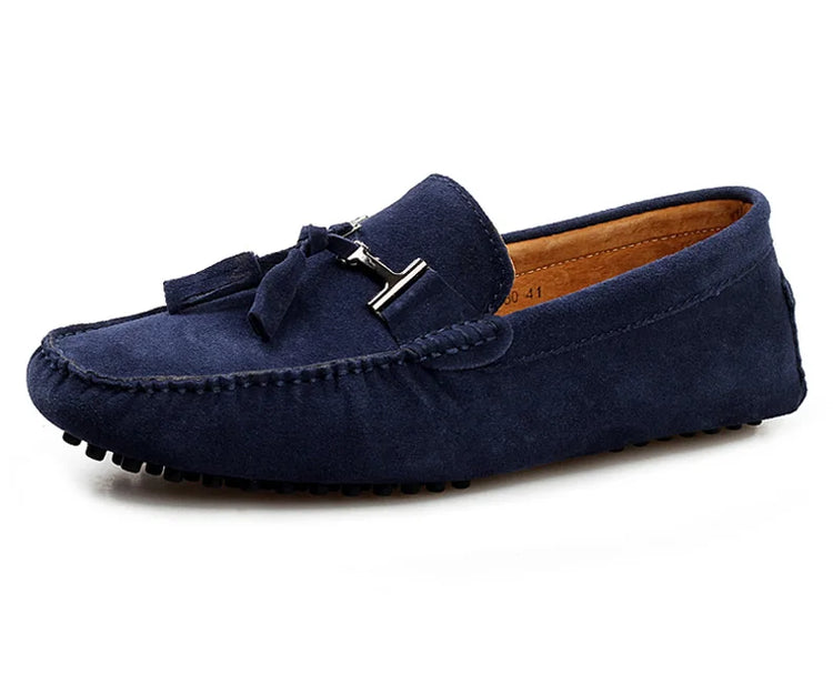 Mocassini da uomo primavera estate scarpe Casual in pelle scamosciata Slip-ons da uomo Luxury Brand Mocassin Man Plus Size 50 51 52 53 per piede grande