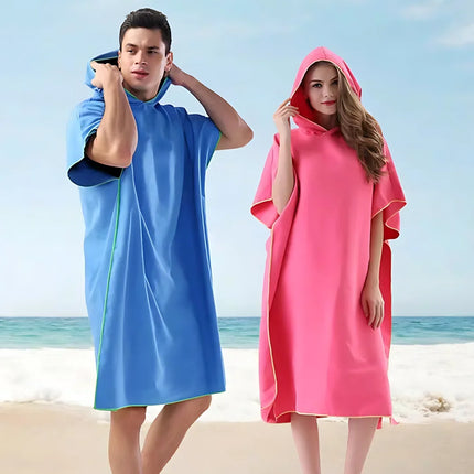 Poncho da surf Asciugamano fasciatoio Accappatoio con cappuccio Coperta da spiaggia in microfibra Asciugamano da bagno Asciugamano da spiaggia Muta Poncho da spiaggia per adulti