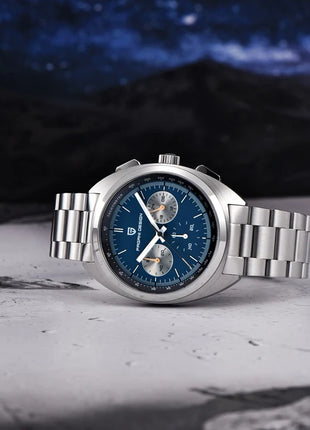 Orologio da Uomo PAGANI DESIGN con Quadrante Giallo, Cronografo al Quarzo, Movimento Giapponese VK63, Vetro Zaffiro, Impermeabile, Novità 2026
