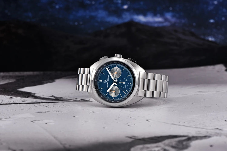 Orologio da Uomo PAGANI DESIGN con Quadrante Giallo, Cronografo al Quarzo, Movimento Giapponese VK63, Vetro Zaffiro, Impermeabile, Novità 2026