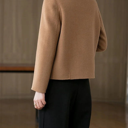 Coats Women The Spring Autumn 2025 The New Short Jacket Fashionable Versatile The Woolen Coat Worn By The Mother Overwear Female