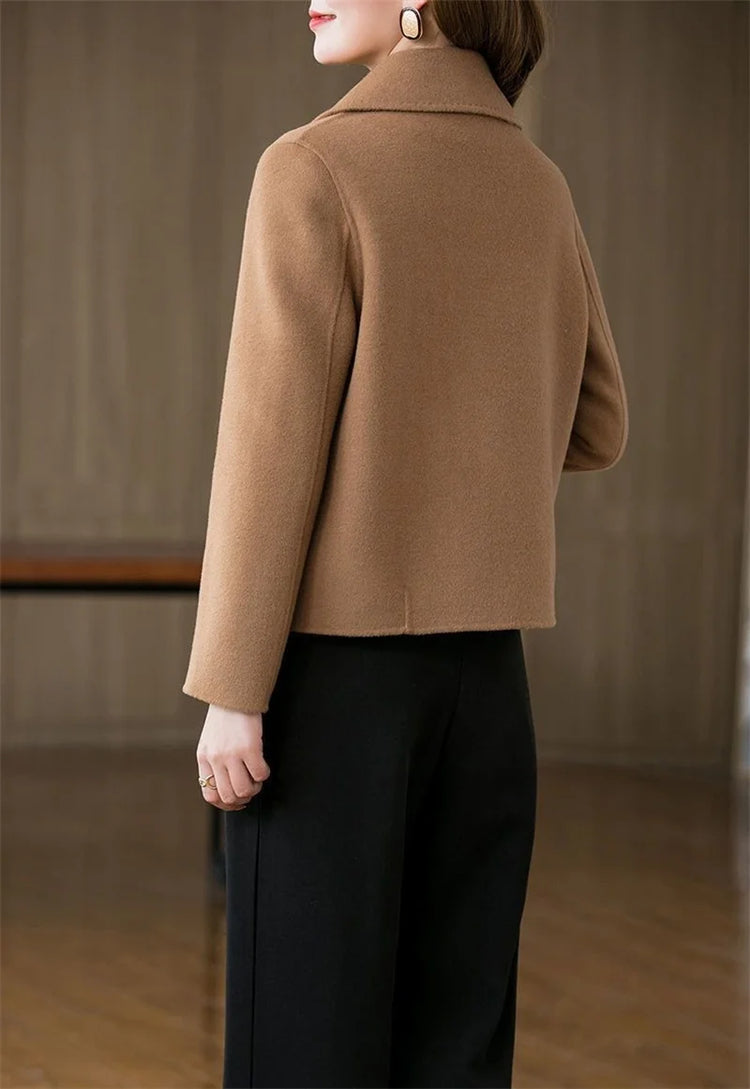 Coats Women The Spring Autumn 2025 The New Short Jacket Fashionable Versatile The Woolen Coat Worn By The Mother Overwear Female