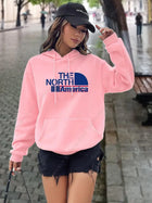 North America letter Print Hoodies Women tops Sweatshirt Aesthetic Hooded Shirt pink designer Luxury clothing Woman y2k clothes