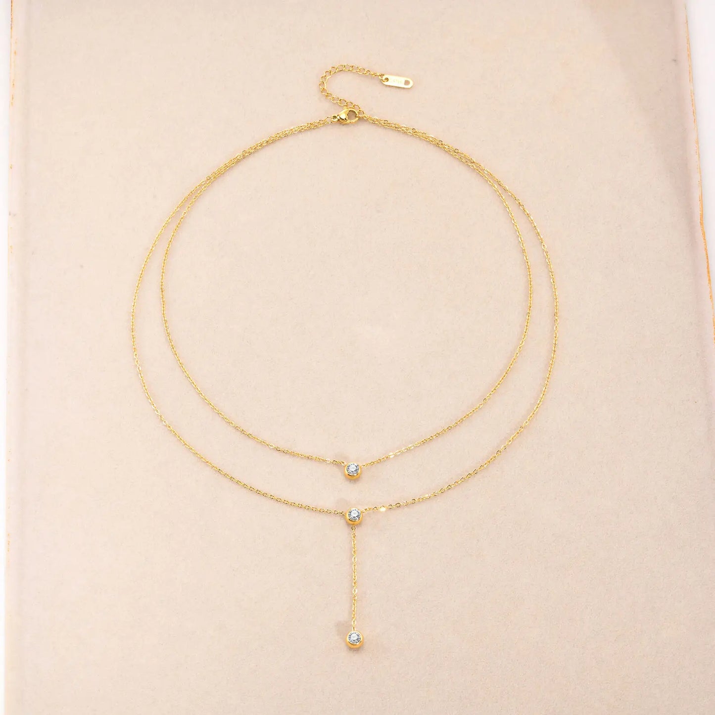 Collane girocolli impilati a strati delicati per le donne, collana a catena portacavi placcata in oro AAA CZ Stone, gioielli con colletto streetwear bling