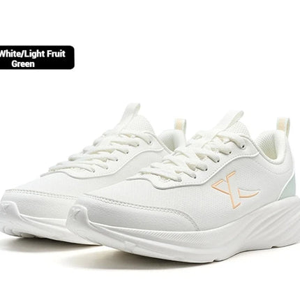 Xtep Running Shoe for Women Support Yu Yi Fw Cushioning Shock WaterProof Stability Durability Breathable Sneakers 875418110055 PlatiNum