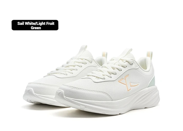Xtep Running Shoe for Women Support Yu Yi Fw Cushioning Shock WaterProof Stability Durability Breathable Sneakers 875418110055 PlatiNum