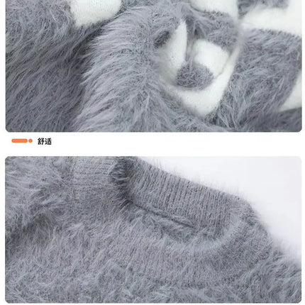 2026 Winter Fashion Sweater Men Casual Knit Pullovers Mens Thick Warm letter pattern Sweaters Men's Daily Warm sweaters male