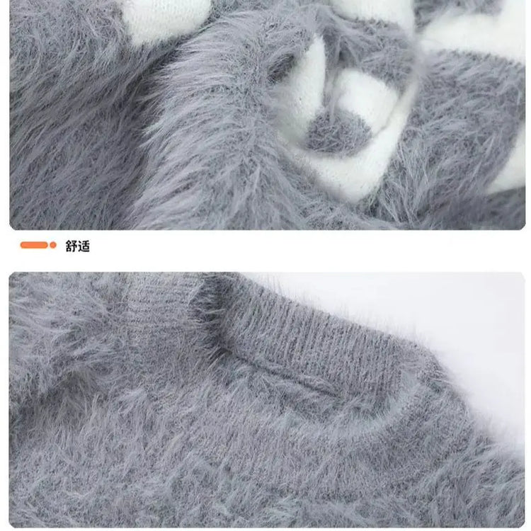 2026 Winter Fashion Sweater Men Casual Knit Pullovers Mens Thick Warm letter pattern Sweaters Men's Daily Warm sweaters male