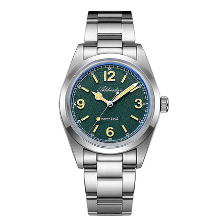ADDIESDIVE 36mm Hot Sale Men's Watch AD2518 Bubble Mirror Glass 316L Stainless Steel Reloj Hombre 100m Waterproof Quartz Watches