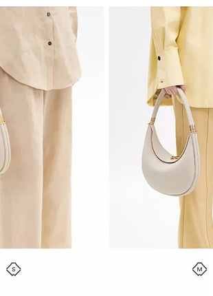 2025 Luxury Quality Half Moon Women's Shoulder Bag Crossbody Aesthetic Bags Women's Handbag Lock Catch Designer Underarm Bags PlatiNum
