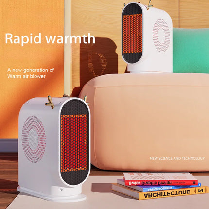 Electric Heater Winter Warmer Household Desktop Heater Fan Adjustable Thermostat Room Heater Home Appliance Heating Stove