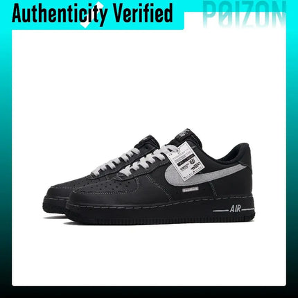 Nike Air Force 1 Dark Khaki Navy Low top Skateboard Shoes Unisex Black CW2288-001(Team1509-)