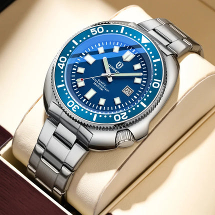 QINGXIYA Orologi al quarzo da uomo di lusso delle migliori marche Cinturino in acciaio inossidabile di alta qualità Orologio sportivo di moda con data luminosa impermeabile platinumshop