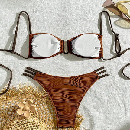 Nuovi Bikini Sexy 2025 Costumi da Bagno Donna Push-Up Abbigliamento da Spiaggia Femminile Costumi da Bagno Brasiliani Set Bikini per Piscina PlatiNum