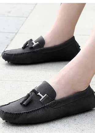Mocassini da uomo primavera estate scarpe Casual in pelle scamosciata Slip-ons da uomo Luxury Brand Mocassin Man Plus Size 50 51 52 53 per piede grande