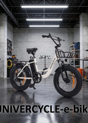 UNIVERCYCLE B5 VENERE Bici Elettrica per Adulti Motore 250W 25KM/H Batteria Rimovibile 48V 13AH Pneumatici Largi 20 Pollici E-Bike Freni a Disco Idraulici Telaio a Passo Basso Bici Elettrica per Pendolari Lunga Autonomia 55KM