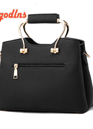 Yogodlns Luxury Pendant Handbag For Women PU Leather Tassel Shuolder Bag Designer Handle Bag Brand Shopping Mommy Shoudler Bag PlatiNum