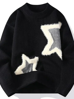 Winter Men Streetwear O-neck Knitted Pullovers Outwear Casual Sweaters New Fashion Man Loose Pullovers Sweaters Male Clothing
