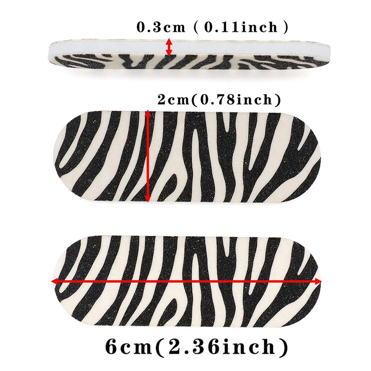 50Pcs Mini Double‑Sided Nail File Sanding Block Colorful Foam Polishing Board For Manicure Pedicure Nail Beauty Work