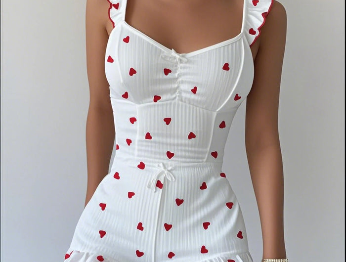 2025 nuove donne pigiama set fiocco piccole cinghie manica mosca top corto e pantaloncini in vita elastica 2 pezzi indumenti da notte femminili indumenti da letto estivi