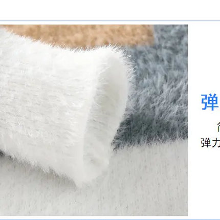 Sweaters men 2025 Winter Letter pattern thick sweater men Student youth sweaters autumn Men's wool pullovers full size S-3XL