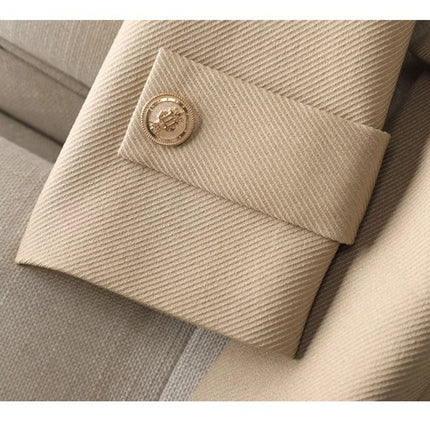 Autumn Winter Jacket Women Long Blazer Khaki Coffee Black Office Ladies Formal Jacket Business Work Wear Coat Female Outerwear