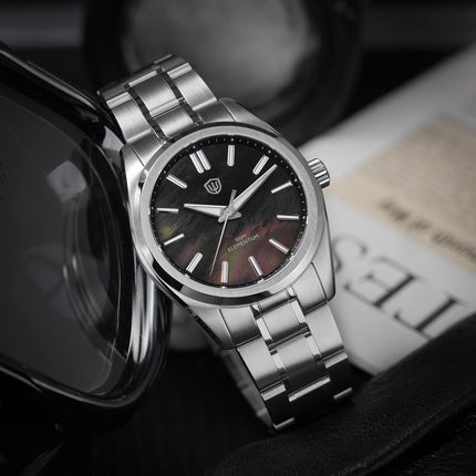 Watchdives WD0003C Ice Crack Dial 38mm Men Watch VH31 Sweep Seconds Quartz Movement Sapphire Luminous 10Bar Waterproof Watches