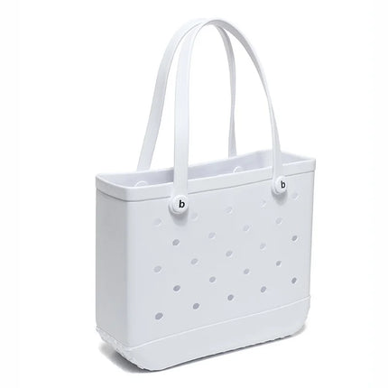 Fashionable Beach Bag, Waterproof Rubber Basket, Large Capacity Summer Shoulder Bag, Travel Bag for Women, Shopping Bags