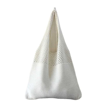 Borse a maglia da donna, borsa tote grande capacità, borsa estiva da spiaggia, borsa grande casual, borse a tracolla intrecciate a nido d'ape, borsa da donna