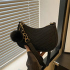 Mini Women Shoulder Bags Fashion Felt Women's Bag Design Advanced Underarm Handbags Mini Saddle Bag PlatiNum