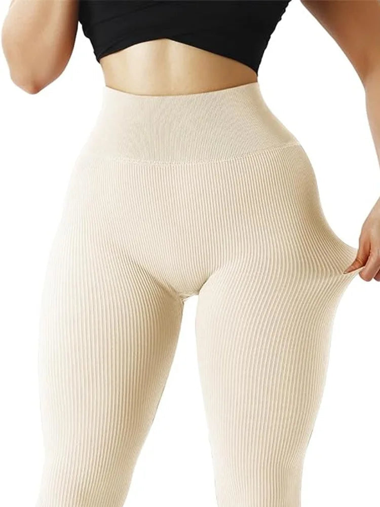 Women Yoga Pants High Waisted Sport Gym Fitness Leggings Women Seamless Female Legging Tummy Control Running Tights PlatiNum