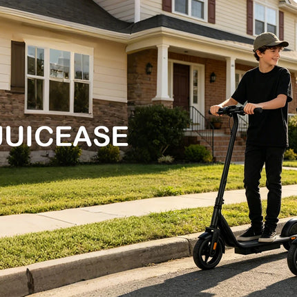 Monopattino Elettrico JUICEASE 15KM/H, Batteria 25V, Freno a Pedale, Motore 250W, Scooter Elettrico per Bambini, Idea Regalo