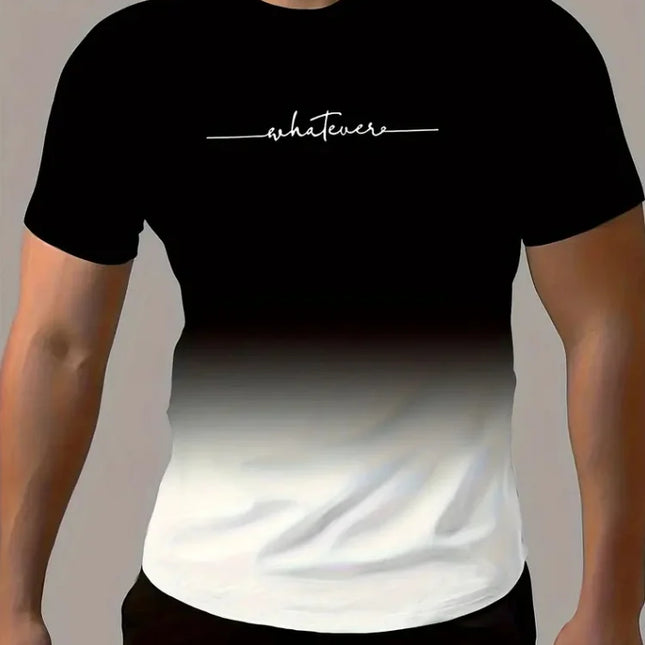 Men's Plain Printed T-shirt Oversized Fashion Summer Outdoor Breathable Men's Top New Crew Neck Short Sleeve