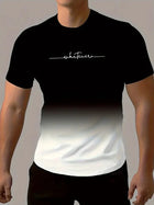 T-shirt homme imprimé simple décontracté, grande taille, mode été, respirant