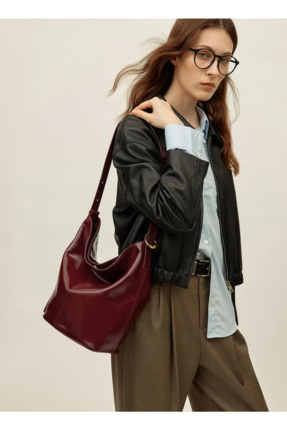 LA FESTIN Original Brand Suede Bag Designer Luxury Bag Bucket Bag Shoulder Crossbody Bag Handbag Women Autumn and Winter Bags