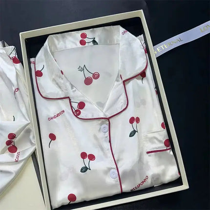 2 pezzi stampa indumenti da notte pigiama da notte in raso di seta sintetica moda pigiama casual pantaloncini da donna pigiama set abiti da pittura a inchiostro platinumshop