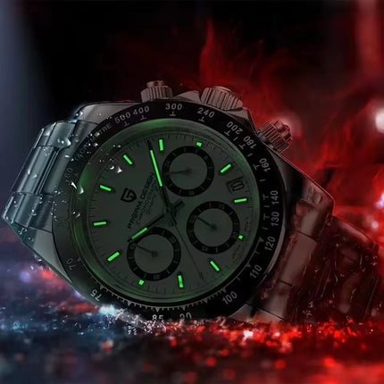 PAGANI DESIGN V2 Orologio da uomo al quarzo con movimento VK63, vetro zaffiro, acciaio inossidabile, impermeabile fino a 100 m, orologio sportivo da uomo PD1644