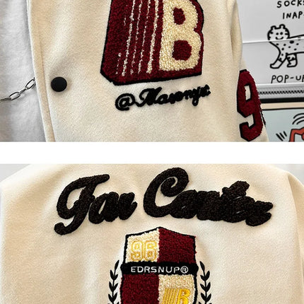 2026 Spring New Coat Boys Embroidered Baseball Jacket Fashionable and Versatile Trendy Youth Autumn Wear