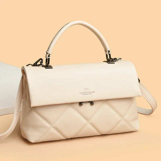 Women's Bag New Trend Korean Handbags Designer Luxury Brand Ladies Shoulder Bags Soft Leather Fashion Versatile Crossbody Bags PlatiNum