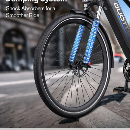 Bicicletta Elettrica DUOTTS C29 Max con Motore da 250W, Batteria 48V18AH, Freno a Disco Idraulico, Pneumatici da 29 Pollici, E-bike per Pendolari Urbani