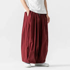 Pantaloni cargo da uomo Pantaloni casual stile giapponese Harajuku Moda allentata maschile Harem Pantaloni a gamba larga in vita elastica Uomo Nuovo streetwear