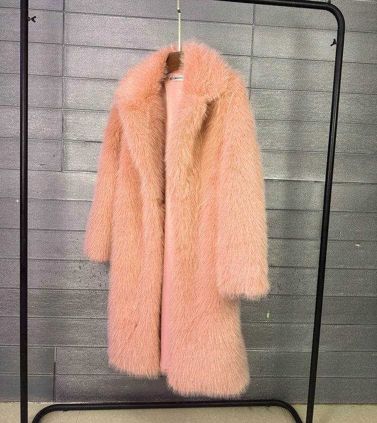 ZADORIN 2026 New Elegant Long Thick Warm Fluffy Faux Fur Coat Woman Winter Clothes Faux Fur Coats Jackets for Woman Outerwears