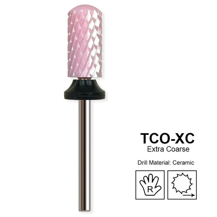 Pink Ceramic Carbide Nail Drill Bits Milling Cutter For Gel Polish Remover Electric Nail Machine Polishing Peeling File Home Salon Manicure Pedicure Accessories