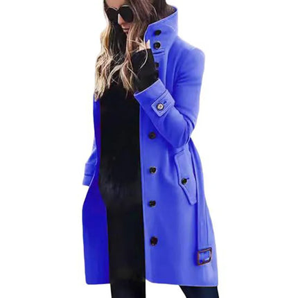Slim Fit Wool Blend Women's Coat