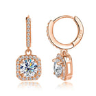 KNOBSPIN D Color Moissanite Earring 925 Sterling Sliver Plated with White Gold Earring for Women Wedding Engagement Fine Jewelry PlatiNum