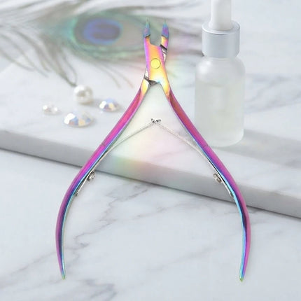 1Pcs Colorful Cuticle Nipper Clipper Dead Skin Remover Plier Clear Nail Art Tool for Home Beauty Salon Manicure Accessory