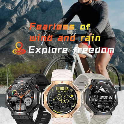 T-Rex 3 Grado Ultra Militare GPS Astuto Della Vigilanza 10ATM Bussola Impermeabile Altimetro Barometrico AMOLED Uomini HD Chiamata Sport Smartwatch platinumshop