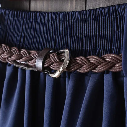 Gonna estiva midi al ginocchio da donna con cintura Gonna da scuola a pieghe a vita alta da donna coreana alla moda femminile