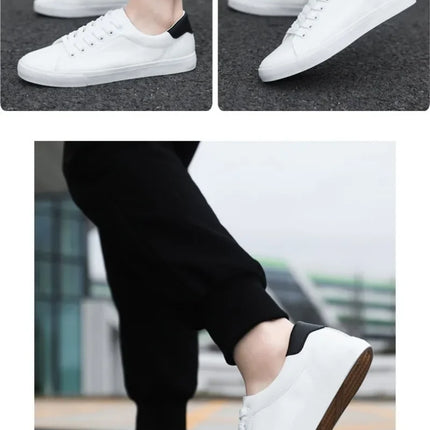Classic Men Leather Casual Shoes High Quality Comfortable Platform Sneakers Men Flats Shoe Loafers British Jogging Shoe Hot Sale